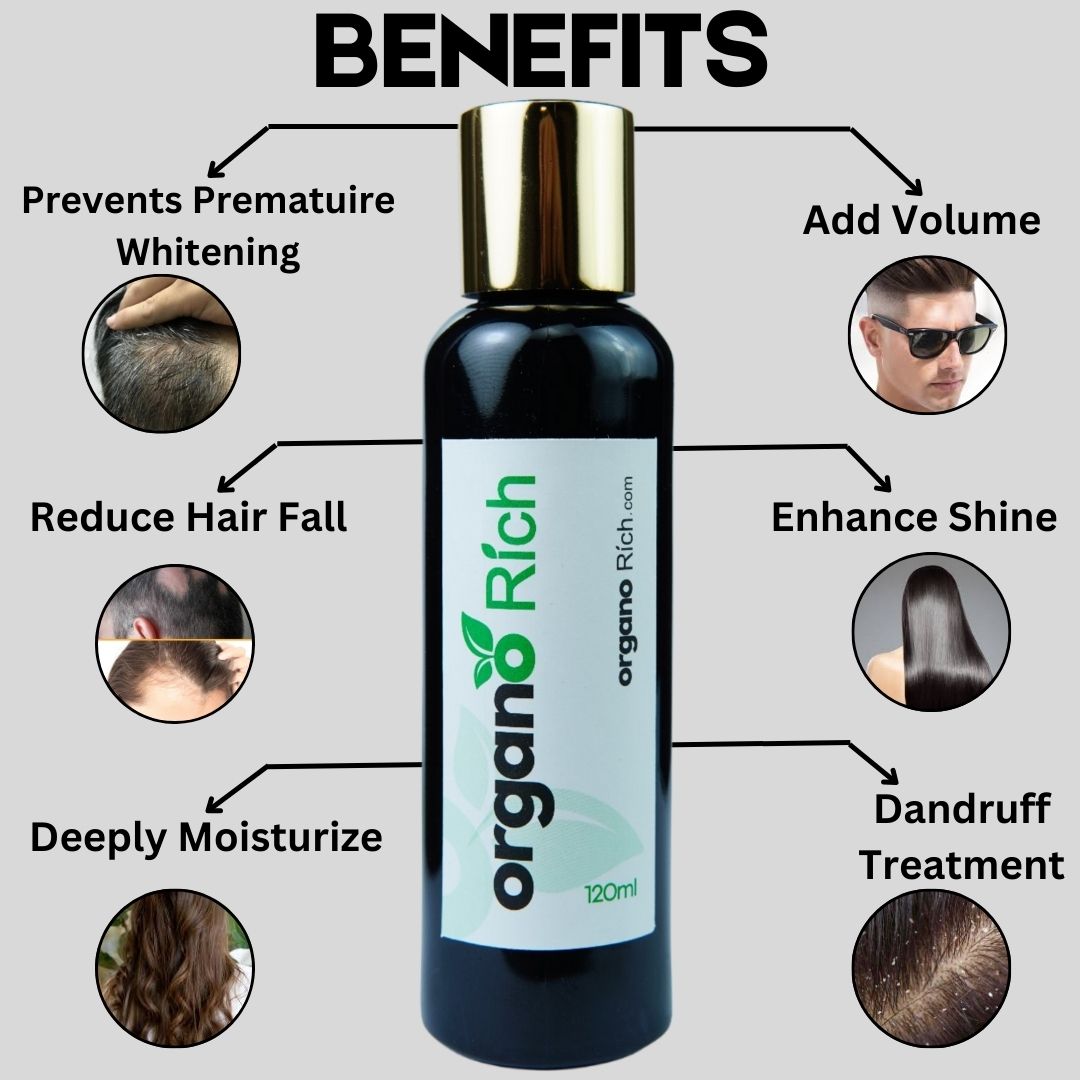 OrganoRich Premium Hair Biotin Oil | Hair Oil For All Hair Related Problems